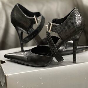 VINTAGE, heels, black, size 10, ALDO.